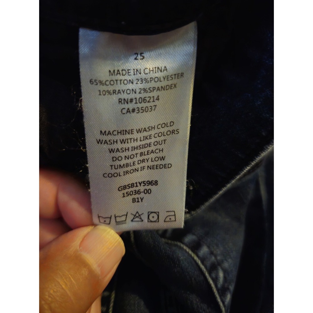 Joe's Jeans Womens‎ 25, Demim Dark Wash Low Rise Skinny Ankle Strech - Picture 14 of 15